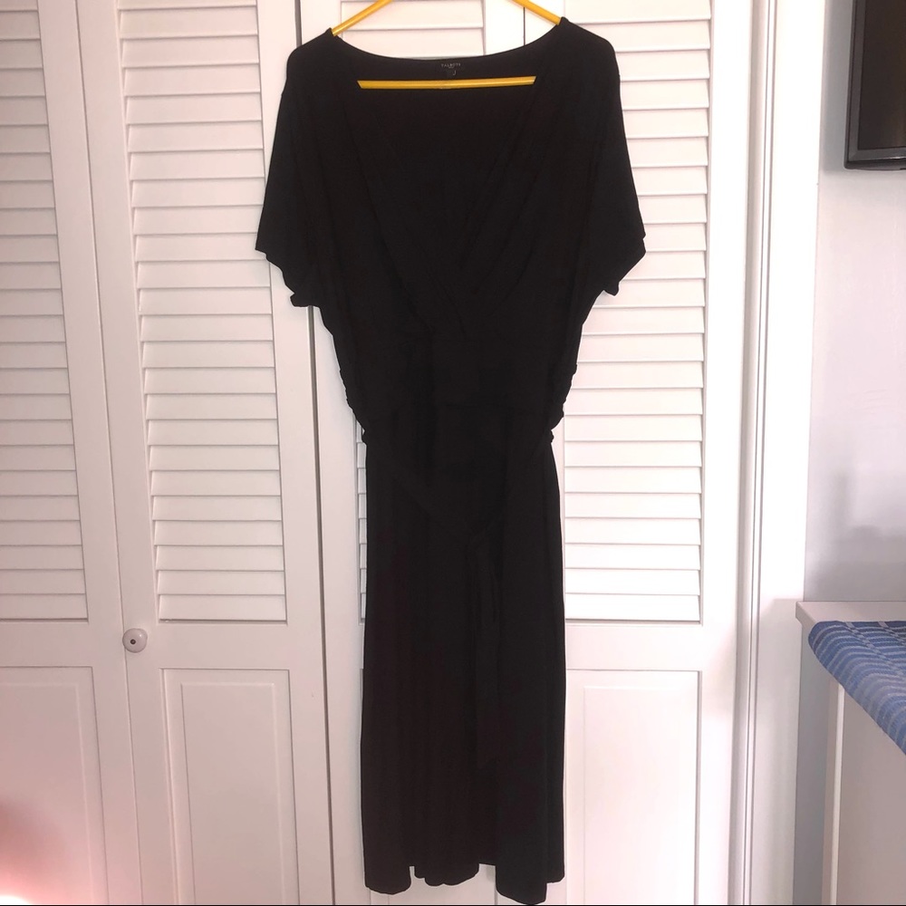 Beautiful black stretchy wrap dress